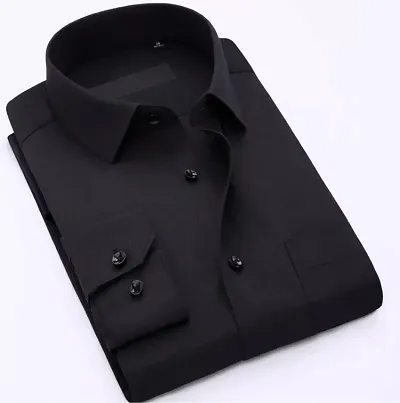 Men's Regular Fit Cotton Solid Formal Shirts