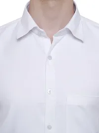 Reliable White Linen Solid Long Sleeve Formal Shirt For Men-thumb4