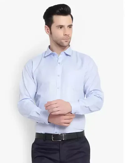 SREY Casual Polyester Blended Slim Fit Full Sleeve Shirt for Man