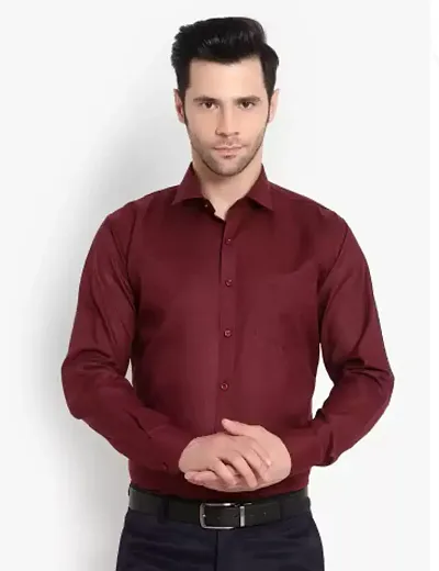 SREY Formal Slim Fit Polyester Blend Full Sleeve Shirt for Man