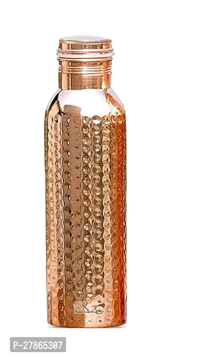 100 Copper BRASS Water BOTTLE 1 Litre BEST FOR HEALTH-thumb0