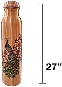 100 Copper BRASS Water BOTTLE 1 Litre BEST FOR HEALTH-thumb3