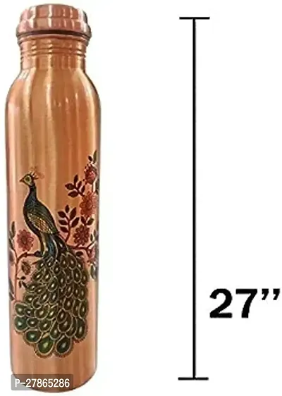 100 Copper BRASS Water BOTTLE 1 Litre BEST FOR HEALTH-thumb4