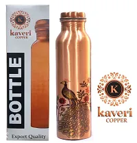 100 Copper BRASS Water BOTTLE 1 Litre BEST FOR HEALTH-thumb4