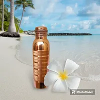 100 Copper BRASS Water BOTTLE 1 Litre BEST FOR HEALTH-thumb3