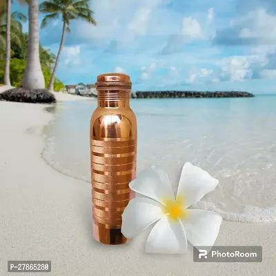 100 Copper BRASS Water BOTTLE 1 Litre BEST FOR HEALTH-thumb4