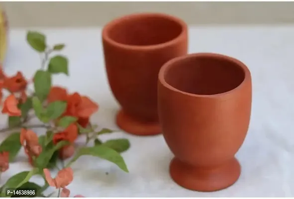 2Pcs Clay Hadmade Terracotta Mug Set-thumb0