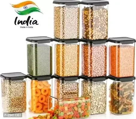 Transparent Plastic Food Container Jar Pack Of 12-thumb0