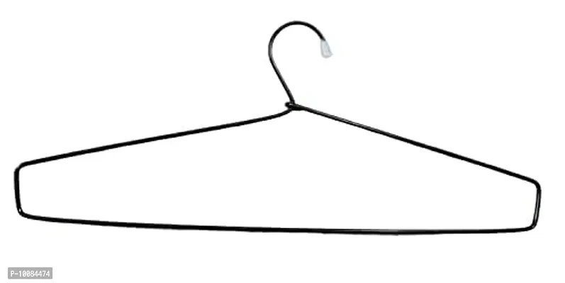 Rockfield Cloth Hanger Stainless Steel / with Plastic Coating Hanger for Hanging Saree, Kurta, Pant, Steel Pack of 12-thumb3