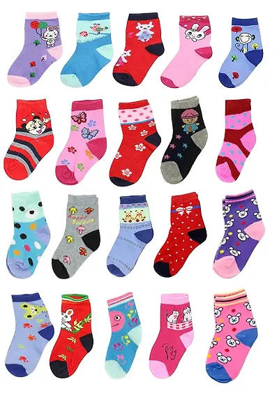 Soft and Comfortable BABY Warm Socks Organic Wool And Ankle Length Socks 6-18month Pack of 6pair