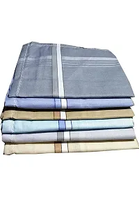 Bharat Hosiery Handkerchief (Pack of 6) Rumaal Hanky;cotton handkerchief Rumaal Hanky for men and boys (MULTICOLOR)-thumb1