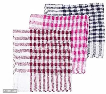 Kitchen Napkin/Cleaning Cloth/Table Wipe Pack of 12 with (Multicolour, Standard Size) 16 x16inch(Medium) (3)-thumb0