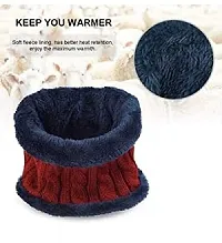 Diksha Creation Woolen Cap for Unisex (Red)-thumb2