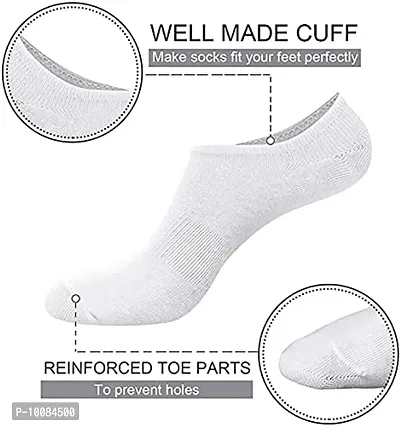 Aenon Fashion Unisex Cotton Footie Shoe Liner Socks/Loafer Socks Non-Slip Low Cut Ankle Socks With Anti Slip Silicon Grip Combo (Pack Of 6, Free Size Multicolor) (Multi2)-thumb3