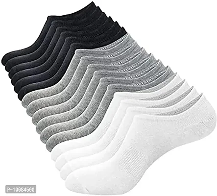 Aenon Fashion Unisex Cotton Footie Shoe Liner Socks/Loafer Socks Non-Slip Low Cut Ankle Socks With Anti Slip Silicon Grip Combo (Pack Of 6, Free Size Multicolor) (Multi2)-thumb0