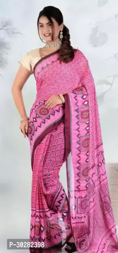 Trendy Georgette Fancy Saree For Women