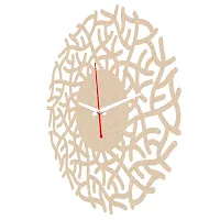 Pockester Analog 28 cm X 28 cm Wall Clock  (Beige, Without Glass, Standard)-thumb4