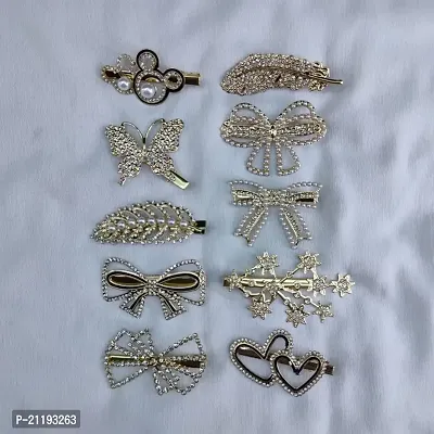 hairclip-Cat women hairpin-Diamond Feather Hair Clip-Hairpin Barrette Bobby Pin-Hair Styling Tools-Ornament Accessories Korean Style (pack of 5, Any 5 You Get)-thumb0