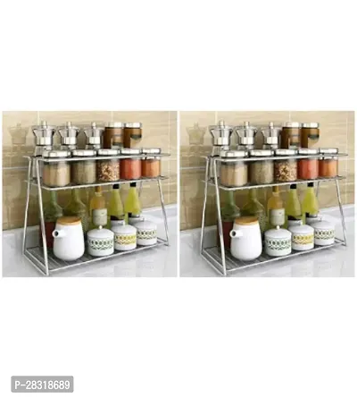 Steel Rustproof Kitchen Counter Space Saver Rack  Holder-thumb0