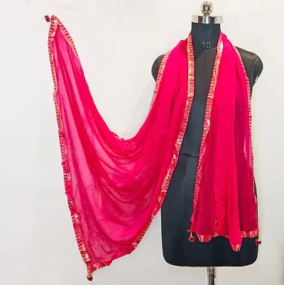 Stylish Chiffon Solid Dupatta for Women