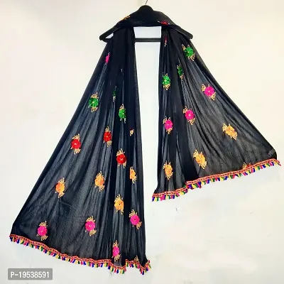 Fancy Embroidered Lycra Dupatta-thumb0