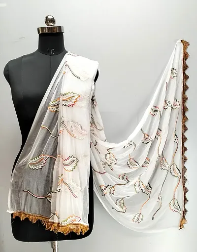 Stylish Chiffon Embroidered Dupattas for Women