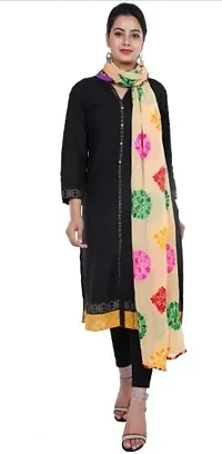 Womans Embroidered Soft Chiffon Chunni,Dupatta, Stole-thumb1