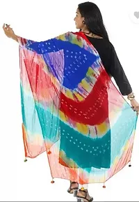 Fancy Chiffon Multi Bandhani Dupatta-thumb1