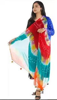 Fancy Chiffon Multi Bandhani Dupatta-thumb2