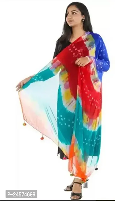 Fancy Chiffon Multi Bandhani Dupatta-thumb3