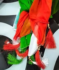 Multicolour Chiffon Tricolor/Tiranga Dupatta-thumb2