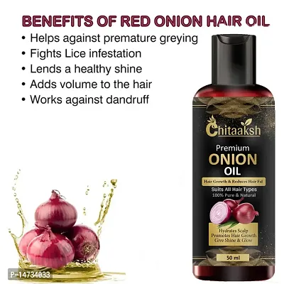 onion hair oil  With Black Seed Oil  - Controls Hair Fall - No Mineral Oil, Silicones  Synthetic Fragrance nbsp;50 (pack of 1) for man and woman.-thumb0