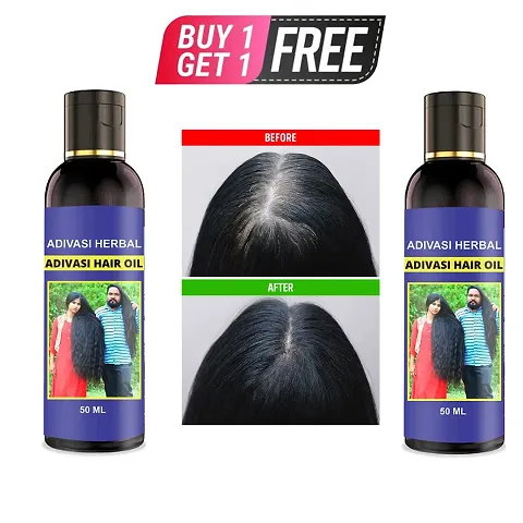 BUY 1 GET 1 FREE Adivasi Hair Oil For Long Hair Oil