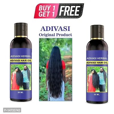 ADIVASI AYURVEDIC PRODUCTS adivasi nunar kesh growth nelambari maharishi Bringaraj kasturi Sanjivani mysore Omkar Shiv Shakti hair oil Hair Oilnbsp;nbsp;(50 ml) BUY 1 GET 1 FREE-thumb0