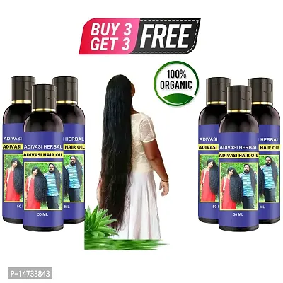 Adivasi neelambari Hair oil for regrowth  hairfall, 100% adivasi natural herbal hair oil Hair Oil  (50 ml BUY 3 GET 3 FREE-thumb0