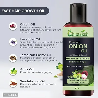 Onion oil new hair growth  hair fall solution (50ml)-thumb0
