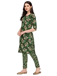 Stylish Fancy Cotton Kurta With Bottom Wear Set For Women-thumb1