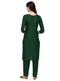 Stylish Fancy Rayon Kurta With Bottom Wear Set For Women-thumb1