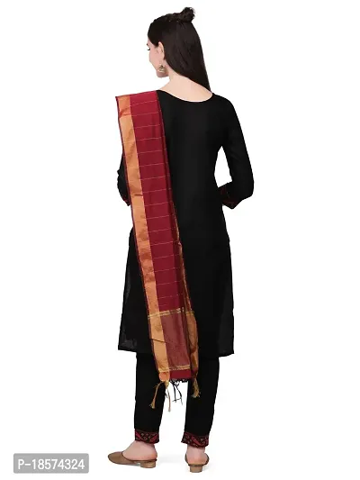 Stylish Fancy Rayon Kurta With Bottom Wear And Dupatta Set For Women-thumb3