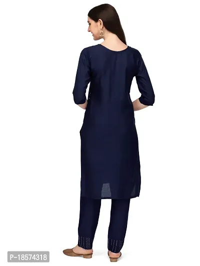 Stylish Fancy Rayon Kurta With Bottom Wear Set For Women-thumb2