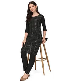 Stylish Fancy Rayon Kurta With Bottom Wear Set For Women-thumb3