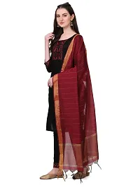 Stylish Fancy Rayon Kurta With Bottom Wear And Dupatta Set For Women-thumb1