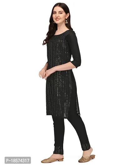 Stylish Fancy Rayon Kurta With Bottom Wear Set For Women-thumb3