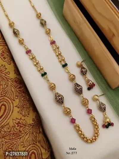 Elegant Brass Jewellery Set For Women-thumb0