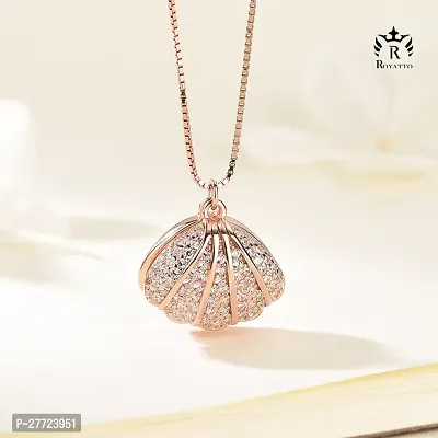 Fashion Scallop Necklace For Women Girls Elegant Looking Luxury Shiny,Occasion:Everyday,Love,Party,Wedding  Engagement,Workwear,Best Valentine Gift.-thumb0