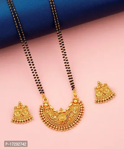 Stylish Golden Alloy Embellished Jewellery Set For Women-thumb0