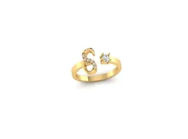 Beautiful Micro Gold Plated American Diamond Beautiful Love Heart Shape Daily wear Yellow Ring And Manglsutra Combo for Women and Girls(PACK OF 2)-thumb2