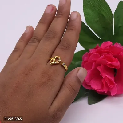 Beautiful Micro Gold Plated American Diamond Beautiful Love Heart Shape Daily wear Yellow Ring And Manglsutra Combo for Women and Girls(PACK OF 2)-thumb3