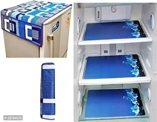 Fridge Top Cover With 3 Piece Fridge Mat