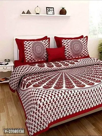 Beautiful Multicoloured Cotton Bedsheet With 2 Pillow covers